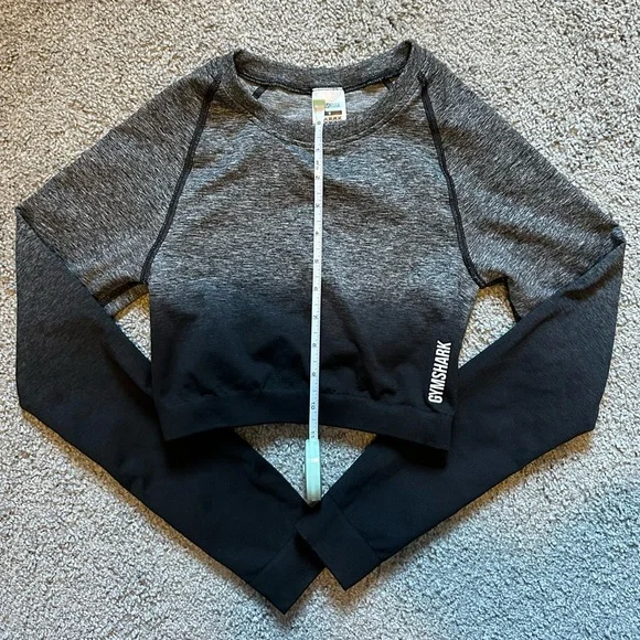 Gymshark Adapt Ombré Seamless Long Sleeve Crop Top - Picture 2 of 7